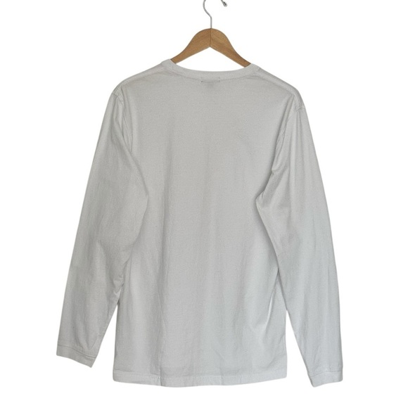 J. CREW Relaxed long-sleeve premium-weight cotton T-shirt ‎ in White Size Medium - Picture 4 of 7